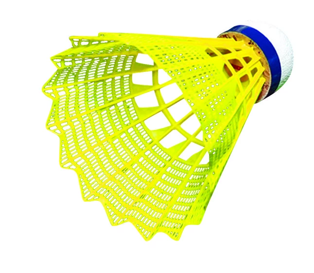 Sportime Tournament Yeller Badminton Shuttlecocks, Yellow, Set Of 6