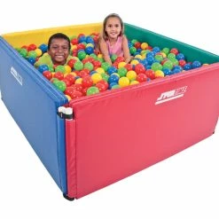 Sportime Exclusive Sportime Expandable Multi-Sensory Pentagon Ball Pit, Includes 3500 Balls, Multicolor