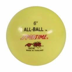 Sportime Inflatable All-Ball, Multi-Purpose, 6 Inches, Yellow, Each