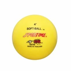 Sportime Super-Safe Softball, 4 Inches, Yellow