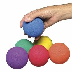 Sportime UltraFoam NoBounceBalls, 3-1/2 Inches, Assorted Colors, Set Of 6