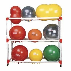 Duracart Exercise Ball Cart, Holds Up To 9 Exercise Balls