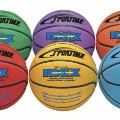 Sportime Max Women's Basketballs, 28-1/2 Inches, Multiple Colors, Set Of 6
