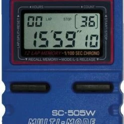 Robic SC-505W Multi-Mode Chronograph Stopwatch, 12 Lap Memory, Blue