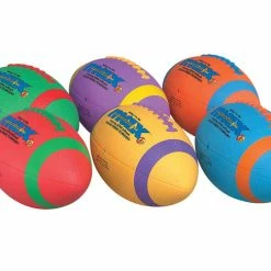 Sportime Max Junior Footballs, Size 6, Assorted Colors, Set Of 6