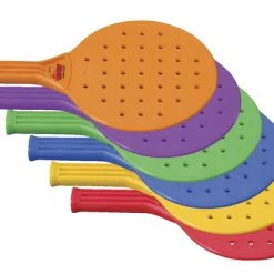 Sportime Global Games Paddles, 8 X 13-1/2 Inches, Assorted Colors, Set Of 6