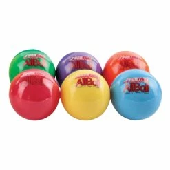 Sportime Inflatable All-Balls, Multi-Purpose, 3 Inches, Assorted Colors, Set Of 6