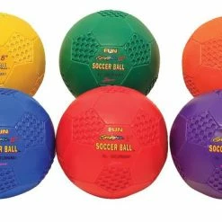 Fun Gripper FunGripper 8 Inch Soccerballs, Set Of 6