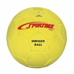 Sportime Fuzzy-Suede Indoor Soccer Ball, Number/Size 5, Yellow