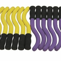 Sportime Katch-N-Throw Sticks, Yellow/Violet, Set Of 12
