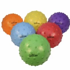 Sportime SloMo BumpBalls Large, 10 Inches, Assorted Colors, Set Of 6