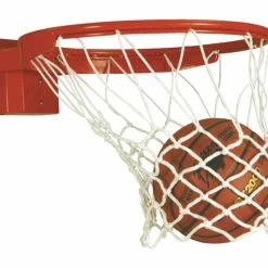 Bison Baseline 180 Deg Breakaway Basketball Rim For 42 X 72 In Backboard, Steel
