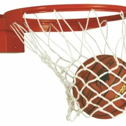 Bison Baseline 180 Deg Breakaway Basketball Rim For 42 Or 48 Inch Backboard, Steel