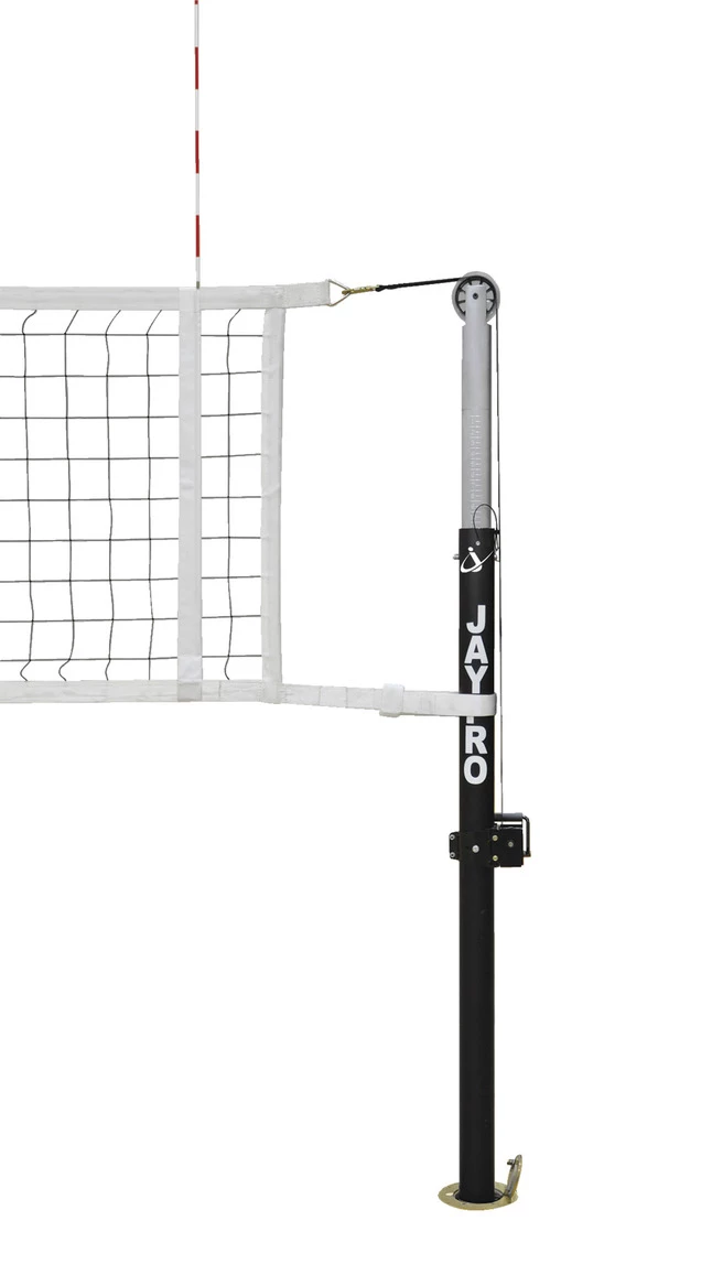 Jaypro Featherlite Aluminum Volleyball System, 16 Height Adjustments, Black 1 Jaypro Featherlite Aluminum Volleyball System, 16 Height Adjustments, Black