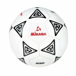 Mikasa Size 4 La Estrella Plus Soccer Ball, Ages 8 To 12, 25 Inch Diameter, White/Black