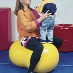 Gymnic Physio-Roll Fitness Ball, 22 Inches, Yellow, Each