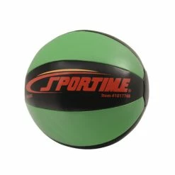 Sportime Strength Medicine Ball, 9 Pounds, 9 Inches, Green And Black