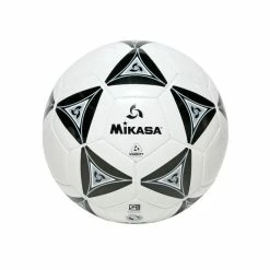 Mikasa Size 5 Deluxe Cushioned Soccer Ball, Ages 12 And Up, 27 Inch Diameter, White/Black