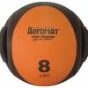 Aeromat Dual Grip Power Medicine Ball, 8 Pounds, Orange And Black