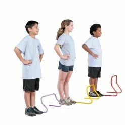 Sportime ComeBack Hurdles, 9 Inches, Assorted Colors, Set Of 6