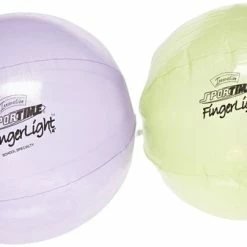 Sportime FingerLights Balls, 10 Inches, Green And Purple, Set Of 2
