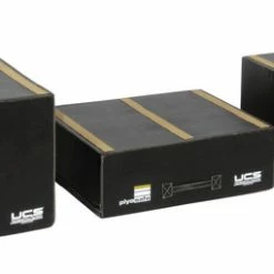 UCS INC UCS Plyo-Safe G2 Rectangular Plyo Block Set, 12/18/24 X 30 X 36 Inches, Dense Foam, Knife Coated Vinyl, Set Of 3