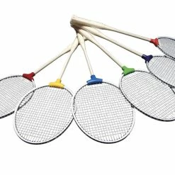 Pick-A-Paddle Indestructible Badminton Racquets, Set Of 6