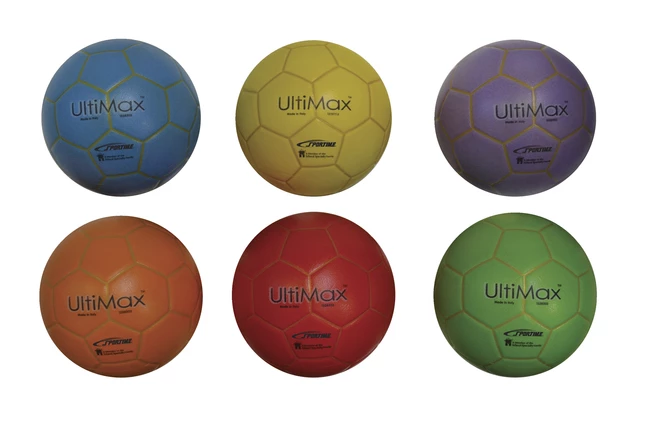Sportime UltiMax Soccer Ball Trainers, Number 4, Assorted Colors, Set Of 6