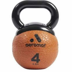 Aeromat Elite Mini 4 Lb Kettlebell, Orange