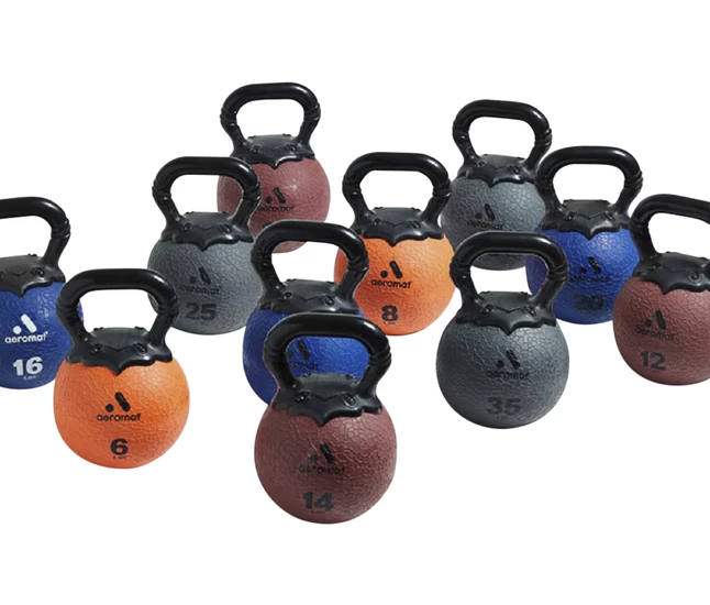 Aeromat Elite 20 Lb Kettlebell, Blue - Image 2