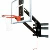 Bison ZipCrank Adjustable Height Basketball Shooting Station With Glass Backboard, 54 X 36 Inch Backboard, Steel