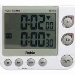 Robic M-703 Twin Timers Countdown Stopwatch
