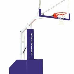 Bison T-Rex Club Portable Basketball System, 72 X 42 Inch Glass Backboard
