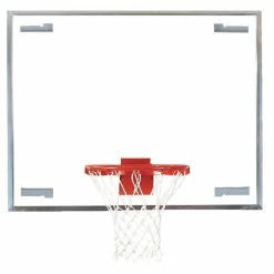 Bison Side Court Unbreakable Basketball Backboard, 54 X 2-1/4 X 42 Inches Backboard, Glass Backboard