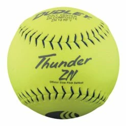 Dudley Thunder ZN Slow Pitch Softball, 12 Inches, Neon Yellow