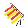 Sportime Flag Football Belts, Large 32 To 42 Inch Waist, Red And Yellow, Set Of 12