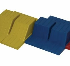 Sportime Rubber Starting Blocks, 9 X 14 X 16 Inches, Assorted Colors, Set Of 8
