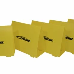 Sportime Foldable Training Hurdles, 15-3/4 Inches, Yellow, Set Of 5