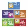 Visualz MyPlate Static Cling Set, 4 In L X 6 In W, Set Of 10