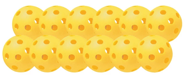 Champion Sports Plastic Softball Set, Yellow, Set Of 12