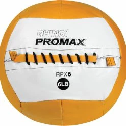 Champion Sports Rhino Skin Promax Medicine Ball, 6 Pounds, Orange