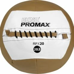 Champion Sports Rhino Skin Promax Medicine Ball, 20 Pounds, Brown
