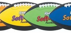 Champion Sports Champion Rhino Skin Soft EEZE Footballs, Set Of 6