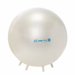 Gymnic Sit'N'Gym Therapy Ball With Legs, 26 Inches, Pearl White