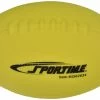 Sportime Coated Foam Junior Football, High-Visibility, 7 Inch Diameter, Yellow