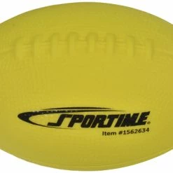 Sportime Coated Foam Junior Football, High-Visibility, 7 Inch Diameter, Yellow