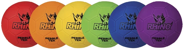 Champion Rhino Skin Pebble Tek Soccer Balls, Set Of 6 Colors 1 Champion Rhino Skin Pebble Tek Soccer Balls, Set Of 6 Colors