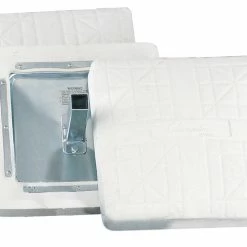 Champion Sports Champion Pro Anchored Base With Bolted Stanchion Pan, Set Of 3, White