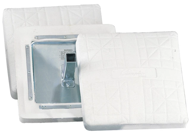 Champion Sports Champion Pro Anchored Base With Bolted Stanchion Pan, Set Of 3, White