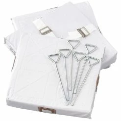 Champion Sports Champion Foam Filled Quilted Cover Base, Set Of 3, White